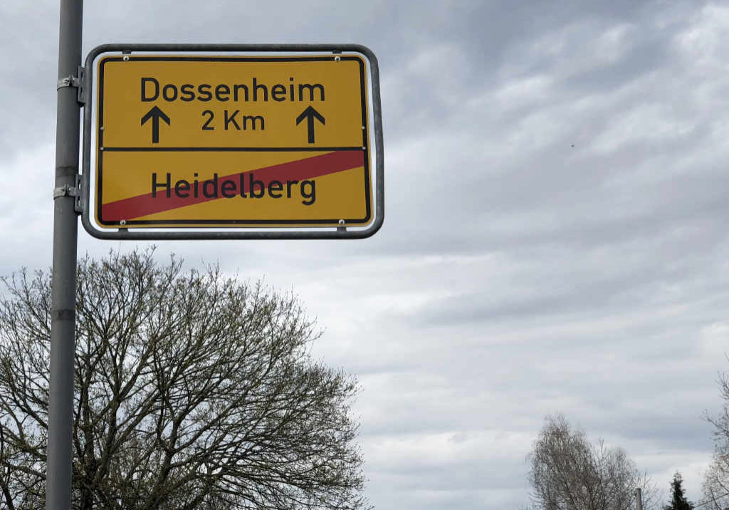 Ortsschild Dossenheim Ortsschild Dossenheim