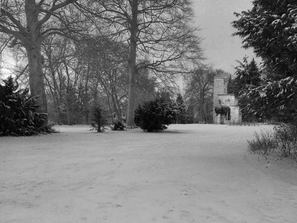 Park in Weimar im Winter